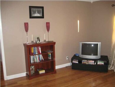 Another view of living room, new bamboo flooring a