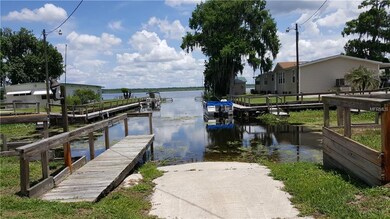 Leisure Time's private boat launch into Lake Panas