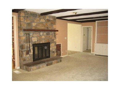 Living Room. Huge living room with beautiful stone