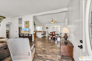 Living room to Dining area
