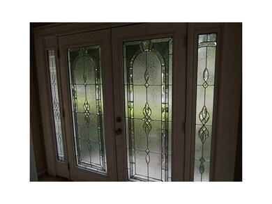 Entryway. Beautiful double entry doors