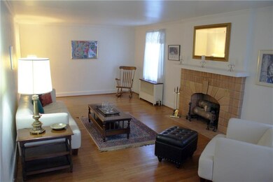 Living room and fireplace
