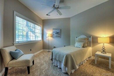 Beautiful guest bedroom with freshly steam cleaned
