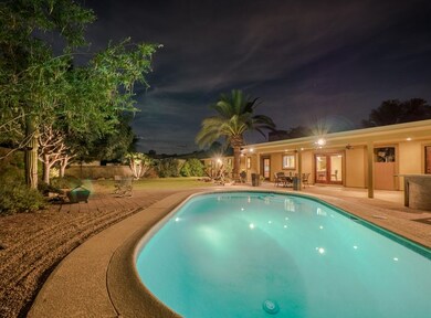 Pool at night