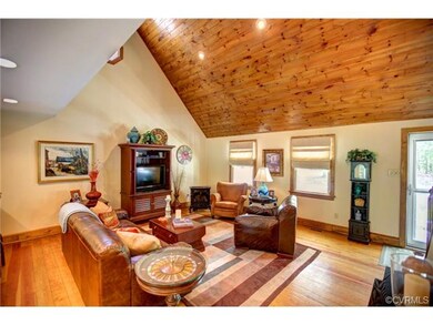 Living Room with Gorgeous Vaulted Ceiling