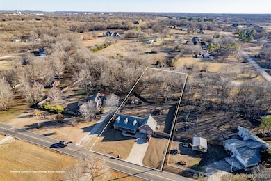 drone shot of home