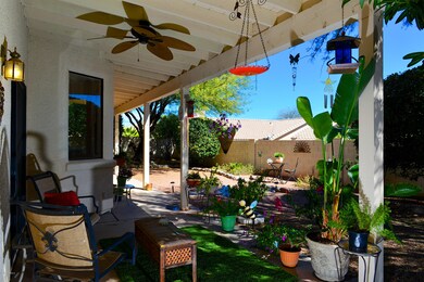 Charming backyard patio