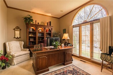 First floor office, just off the front door.
