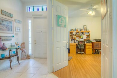 Screen enclosed entry.