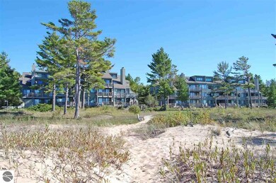 The condo building as seen from the beach.