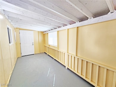 View of below grade area