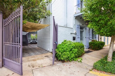 Front of house with gated parking