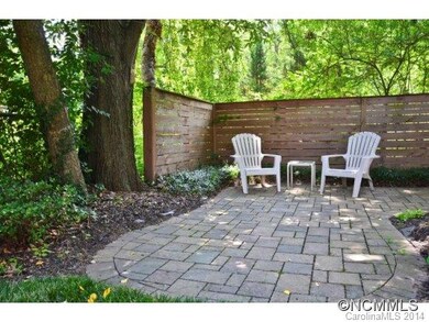 Quiet rear patio