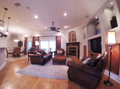 Living Room with gas fireplace
