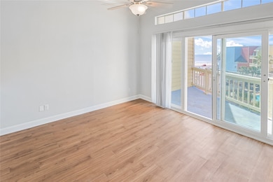 Let the beach breeze in! Open up the sliding glass