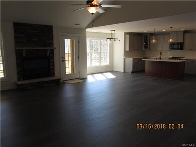 Interior picture of similar home built.