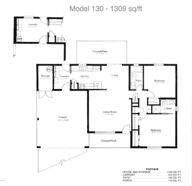 Model 130 floor plan