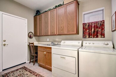 Builder upgraded laundry room