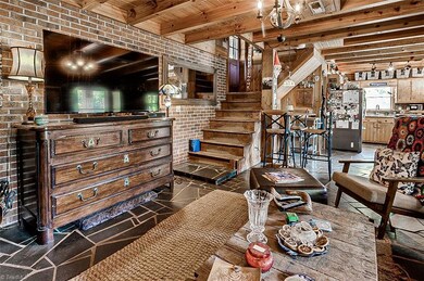 living room, upstairs