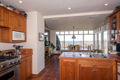 Cook's kitchen with waterviews