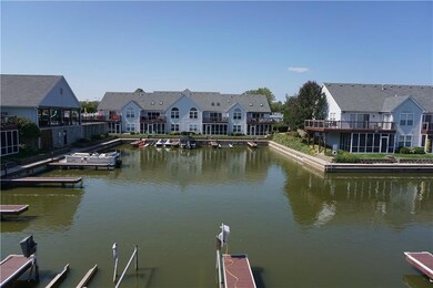 View from the deck.  Club House and pool