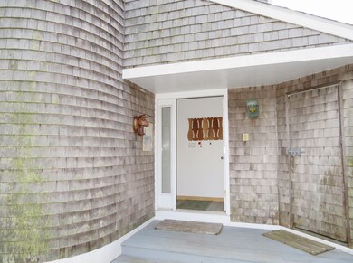 Front Entryway, Outdoor enclosed shower to right