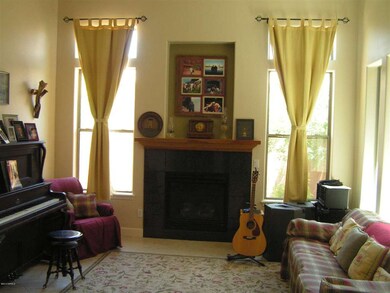 Formal living with fireplace