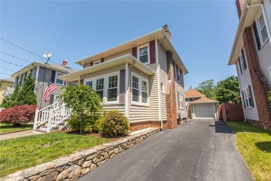Front view and driveway