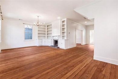 Gracious open den with room for multiple seating a
