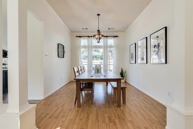 Dining room full of natural light