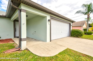 front porch & garage