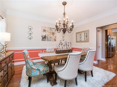 Dining area with upgraded light fixture, Crown and
