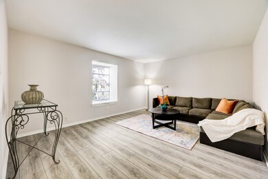Wide plank luxury vinyl flooring and fresh interio