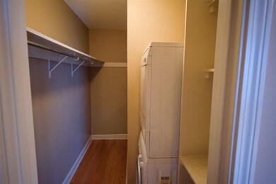 To the right when walking into the closet is a was