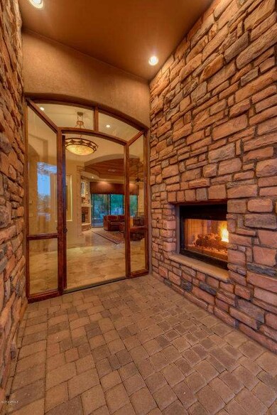 003_Front Door and Fireplace