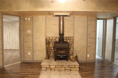 Wood Burning Stove In Living Room