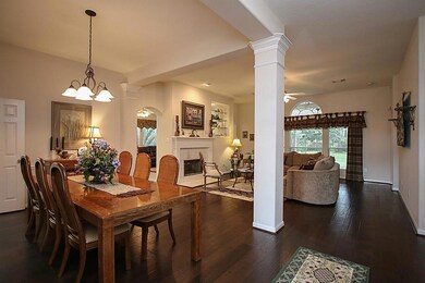 View of the formal Dining room with easy access to the kitchen