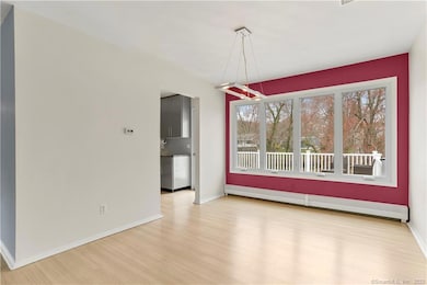 Dining Room with wall of windows