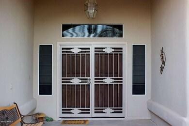 Security doors at front entry