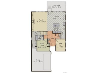 Rendering of the first floor layout
