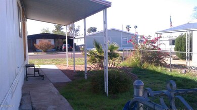 West side of house