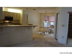 View of breakfast nook