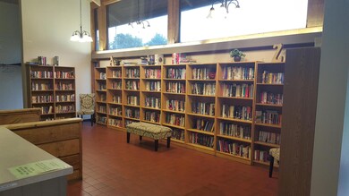 Library inside Harmon Lodge