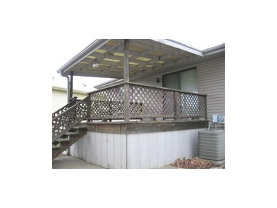 Covered Back Deck off Dining Room