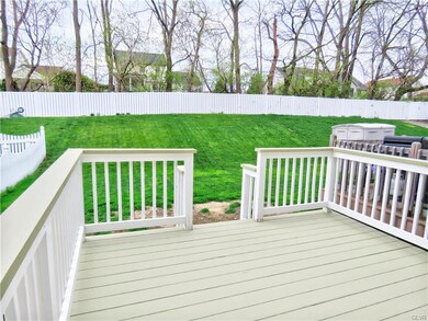 Recently painted deck