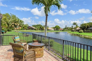The back yard is even better than the front... love this serene wide water view of the intersecting canals.  This is what sold the current owners!