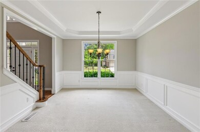 Open and spacious dining room with a view of the f