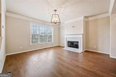 living room with fireplace