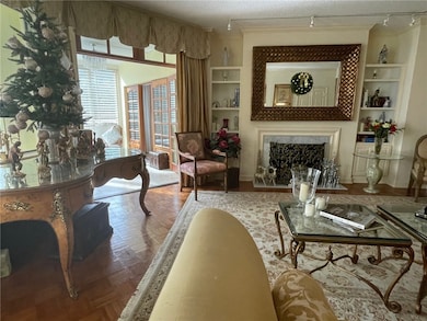 Living Room w/ French Doors to Patio