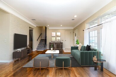 VIRTUALLY staged - to show sample furniture set up.